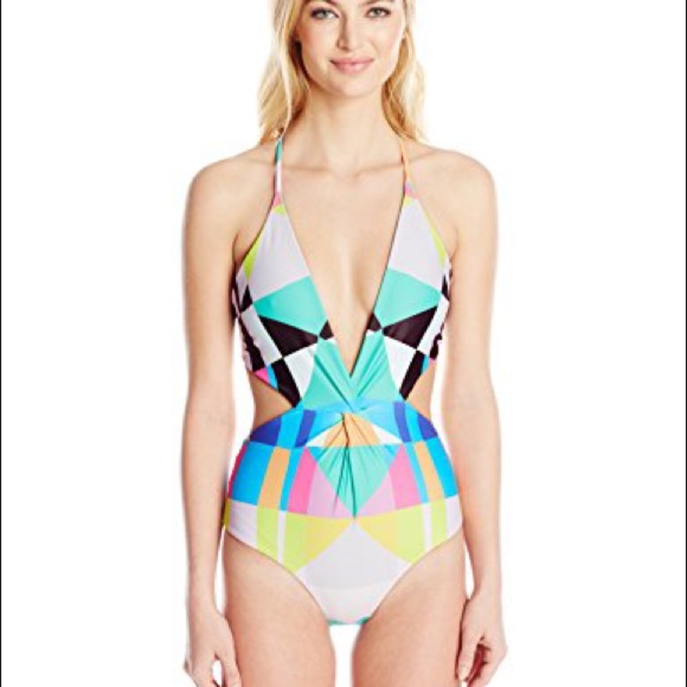 Mara Hoffman geometric print 1 piece